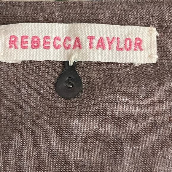 SALE! Rebecca Taylor Jersey Knit Taupe Bodycon Dress S - Picture 5 of 8